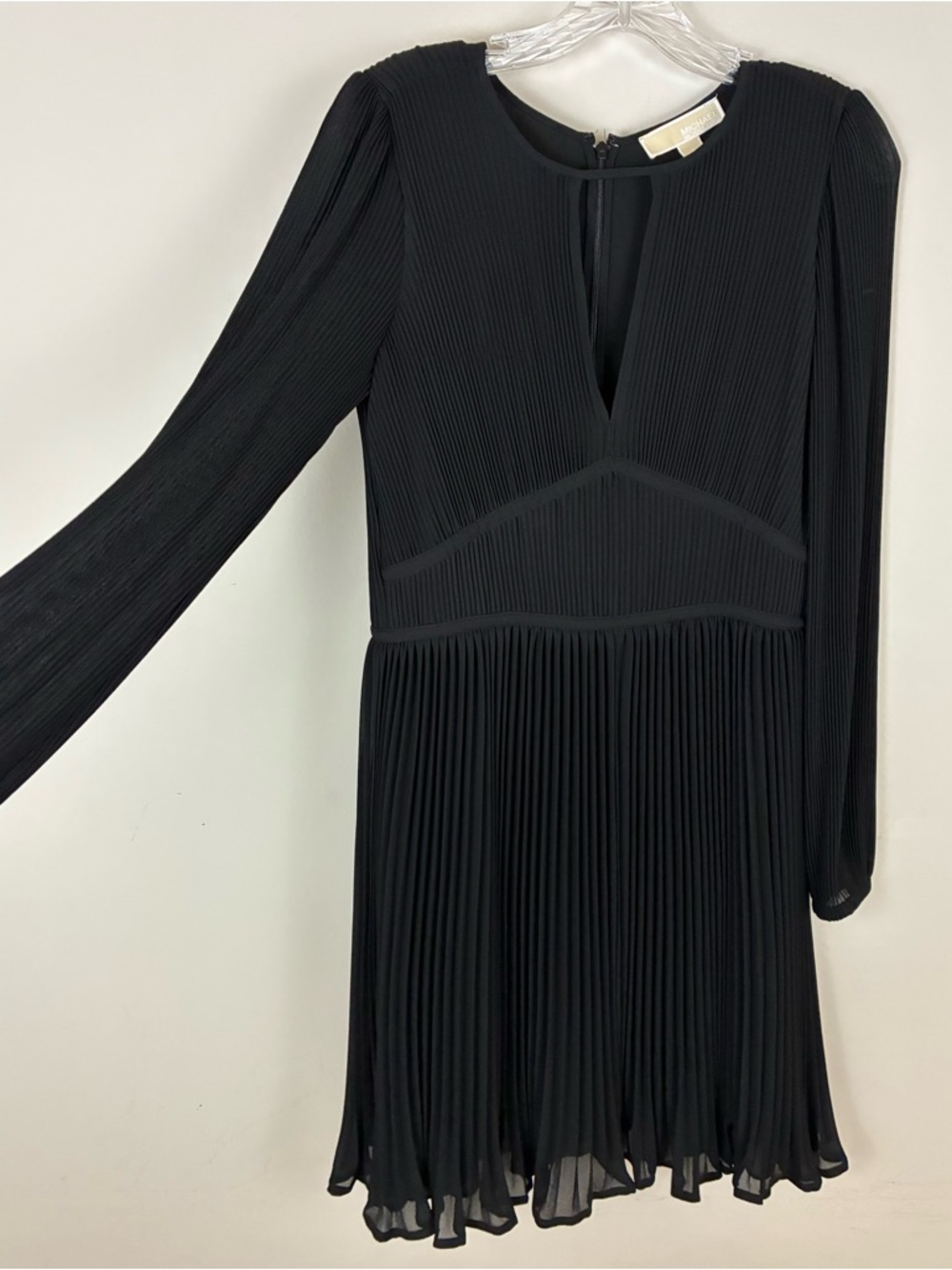 Michael Kors Black Pleated Mini Dress, Size small, NWT